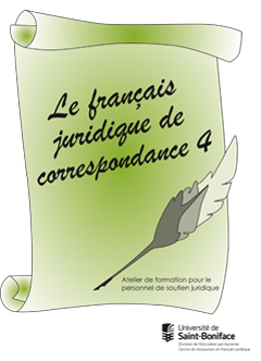 Français juridique de correspondance 4